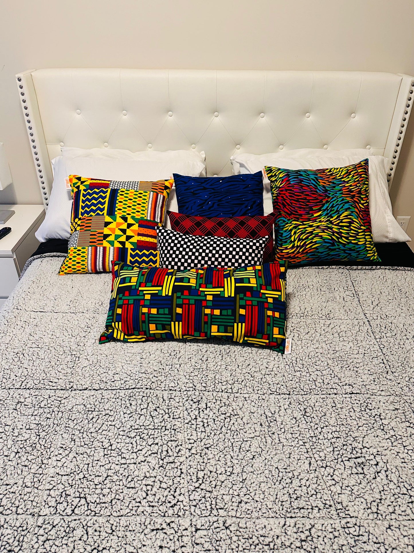 African Print Throw Pillow Covers 001